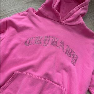 Pink Rhinestone Crybaby Hoodie